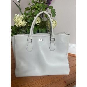 CUIR ROSE LIGHT GRAY TOTE SATCHEL (160